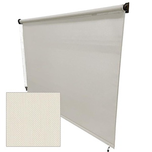Oasis 1600 - 72 Inch Wide Outdoor Roller Shade with Aurora Solar Screen Fabric